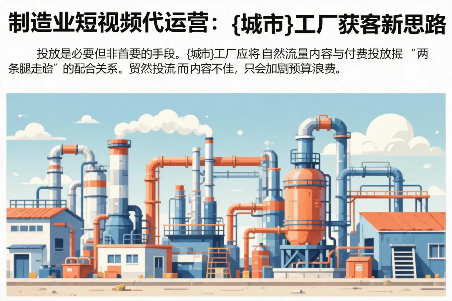 制造业短视频代运营：平定工厂获客新思路